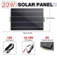 thumbnail image 4 of Scienceny montado en el coche con Panel Solar de 12V, carga de energía de resistente al agua con Cable para vehículo, Vehículos, repuestos y accesorios Mis 20W, 4 of 6