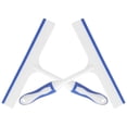 thumbnail image 4 of IDEANATEGRATE 2Set T-Shaped Car Window Squeegees for Windshield and Mirror Cleaning 9.4X8.9X0.4In PP Silicone White, 4 of 8