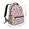 thumbnail image 2 of Pofeuu Different Avocados Print Backpack for Men and Women - Basic Bookbag Casual Daypack Backpacks for College Work Travel-One Size, 2 of 5