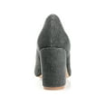 thumbnail image 4 of Journee Womens Fai Round Toe Mid Block Heel Pumps, 4 of 10