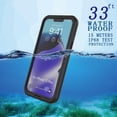 thumbnail image 4 of Funda impermeable para iPhone 12, resistente al agua, a prueba de golpes, a prueba de polvo, Ip68, carcasa rígida de cuerpo completo, protector de pantalla incorporado bajo el agua, 4 of 4