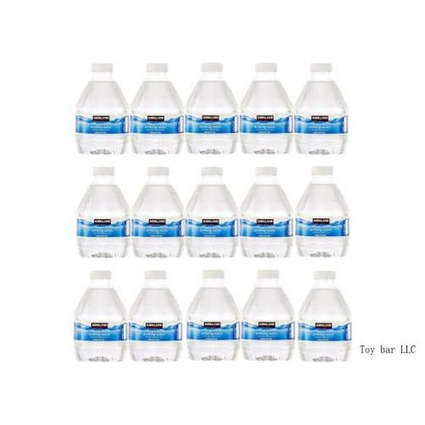 Kirkland Signature Water Bottled Purified Water 8 Fl Oz (Pack Of 15
