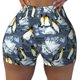 thumbnail image 2 of Balery Penguin Arctic Adventure Pantalones cortos de entrenamiento estampados para mujer, sin costuras, ajustados, para gimnasio, yoga, correr, deportes, ejercicio activo, fitness.-Large, 2 of 8