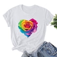 thumbnail image 2 of Womens Summer Tops Boho Womens T Shirts Graphic Tees Boho Golf Shirts for Women, 2 of 3