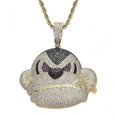 thumbnail image 5 of Collar vertical Yashi Estilo hip hop joyería de moda oro, 5 of 5