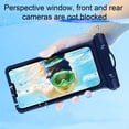 thumbnail image 3 of harmtty Phone Storage Bag Touchscreen Comfortable Grip Anti-scratch TPU Cell Phone Waterproof Case Swimming Supply,Army Green, 3 of 8