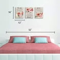 thumbnail image 2 of Wall Art for Bedroom Butterfly Wall Pictures Floral Paintings Faith Hope Love Quotes Inspirational Wall Art Watercolor Pink Flower Blossom Prints Bedroom Decor for Women Canvas Art 12x16inchx3pcs, 2 of 6