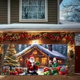 thumbnail image 4 of Elainilye Christmas Garage Door Banner for Outdoor Decor, Large Holiday Yard Door Cover with Merry Christmas Design, Porch Backdrop for Xmas Party Supplies, 4 of 6