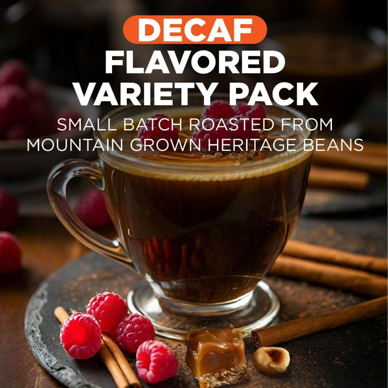 Maud s 24ct Decaf Coffee Pods Sampler Variety Pack Flavored K Cup Compatible Multi Keurig Walmart