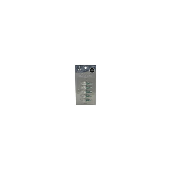 Holiday Wonderland 11223-88 Christmas Lights LED Replacement Bulb, C3, Cool White, 5-Pk. - Quantity 50