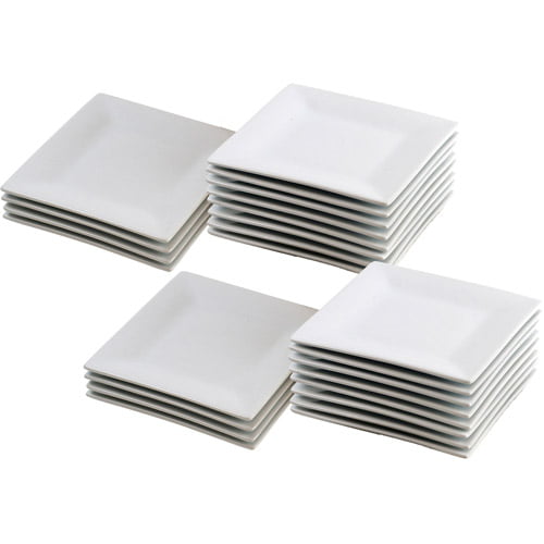 square plastic appetizer plates