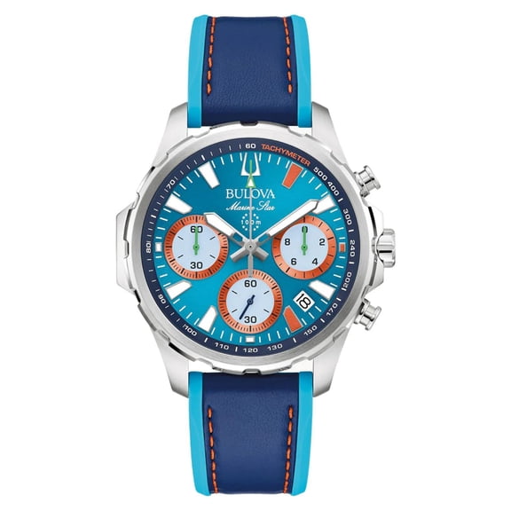Bulova Men's Marine Star Blue Dial Watch - 96B460