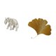 thumbnail image 5 of Figura Decorativa De Elefante Tallada A Mano En Madera, Ideal Como Recuerdo O Para Decorar Tu Escritorio. Estatua Rústica De Animal Con Diseño Abstracto De Hojas De Ginkgo. Decoración De, 5 of 8