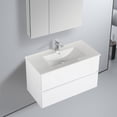 thumbnail image 6 of Blossom Assisi 36" Bathroom Vanity w/ Ceramic Sink | Glossy White| Basin| Wall-Mount Vanity Storage, 6 of 8