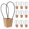 thumbnail image 1 of 10Pcs Multi-Functional Kraft Paper Bouquet Wrap Bag for Shopping, 1 of 8