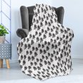 thumbnail image 4 of Forest Soft Flannel Fleece Blanket, Repetitive Woodland Trees Drawn by Hand in Monochrome on a Plain Background, Cozy Plush for Indoor and Outdoor Use, 50" x 70", Charcoal Grey White, by Ambesonne, 4 of 5