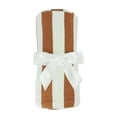 thumbnail image 3 of Ox Bay Orange/White Striped Cotton Throw Blanket, 50" x 60", 3 of 10