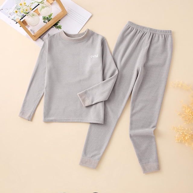 Cowsor Pyjamas 2 Pcs pour Filles et Garçons en Coton Biologique Chaud pour Enfants