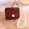 thumbnail image 3 of Lipstick Bag New Diamond Mini Keychain Pearl Portable Souvenir Bag Pendant, 3 of 7