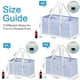 thumbnail image 3 of Bolsa de mano LHZK, de pie, extra grande, utilitaria, con marco de metal, azul, 3 of 9