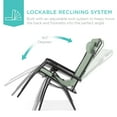 thumbnail image 4 of Best Choice Products Folding Zero Gravity Recliner Patio Lounge Chair w/ Canopy Shade, Headrest, Tray - Sage Green, 4 of 8