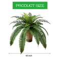 thumbnail image 2 of 2 PCS UV Resistant Lifelike Artificial Boston Fern, Outdoor Faux Ferns for Porch Window Home Decor, Fake Ferns for All-Season Greenery, 2 of 7