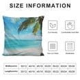 thumbnail image 5 of Orinice Palm Tree Beach Tropical Graphic Decorative Throw Pillow Cover for Home Couch Living Room Bed Sofa 12x12in, 5 of 5