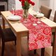 thumbnail image 1 of Puntoco Liquidación de suministros de cocina Bandera de mesa con flores para el día de San Valentín Fiesta navideña Cocina Sala de estar Mantel decorativo Mantel de lino con estampado Mantel de té, 1 of 4