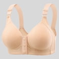 thumbnail image 5 of NIEWTR Seamless Front Closure Bras for Women Wireless Full Coverage Support Bra Comfortable No Underwire Everyday Bralettes (Beige,42), 5 of 9