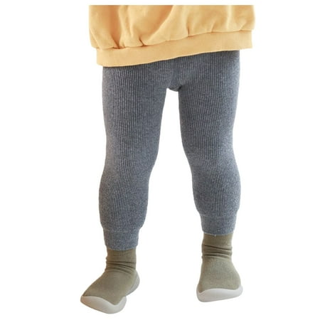 

LIhncine Thickened Winter Kids Girls Fleece warmth Long Pants Baby Lined Leggings Girls Pants Girl Pants Set