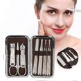 thumbnail image 4 of 7pcs Portable Nail Clipper Eyebrow Scissors Dead Skin Pusher Nail File Manicure Tool Set, 4 of 5