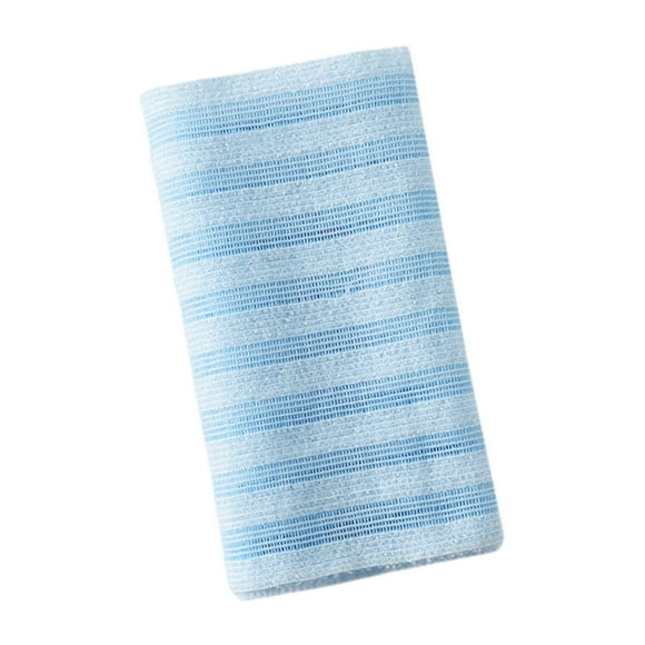 Toallita exfoliante, trapo exfoliante, japonés, 25x100cm, toalla de ducha resistente, paño de baño largo, depurador corporal para mujeres y hombres Azul