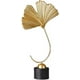 thumbnail image 4 of Decoración artística para espacios habitables, diseño exquisito, escultura de hoja de ginkgo, artesanía de hierro dorado, estatua con acentos de decoración moderna para el hogar para oficina,, 4 of 5
