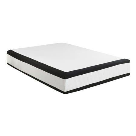 UPC 783959122046 product image for Emerald Home Cool Jewel Cream and Black Mattress with Gel Memory Foam, Full | upcitemdb.com