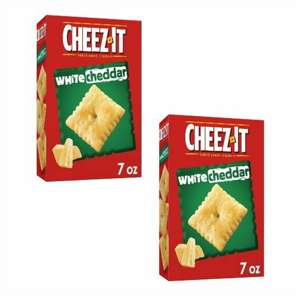 ( 2 Pack ) Cheez-It Baked Snack Cheese Crackers, White Cheddar - 7 Oz
