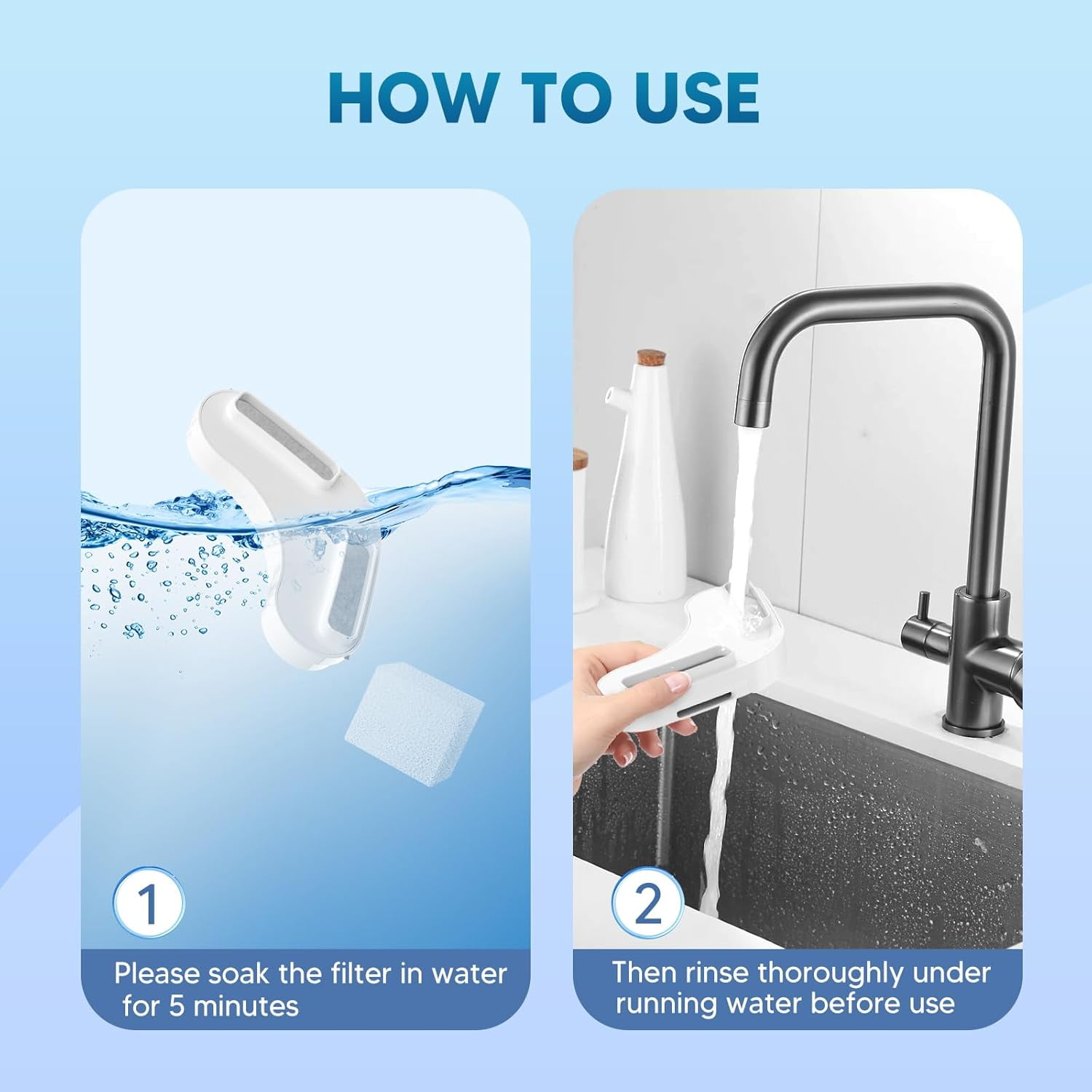 FWMB Dog Water Fountain Filters,Replacement Filter for 2.1GAL/270oz Large Dog Fountain,8 Packs Filters & 2 Sponges Set for 8L Lager Dog Water Fountain wireless