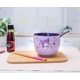 thumbnail image 4 of Set de cuencos para ramen Sanrio Kuromi, 600 ml, con palillos y cuchara, 4 of 9