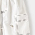 thumbnail image 5 of Karoyedx Little Boys SweatShorts Toddler Baby Boy Elastic Waist Shorts Kids Fashion Drawstring Pull On Athletic Shorts Summer Clothes White Size,2-3 Years, 5 of 8