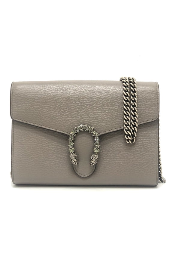 Pre-Owned GUCCI Dionysus Chain Wallet (401231) - Crossbody Mini Bag, Leather Shoulder... (Good)