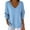 Light Blue, variant on Sexlip Casual Loose V-neck Long Sleeve Top Striped Printed Comfortable Versatile Daily Wear Chic Top for Women Fashion Apparel Pink S