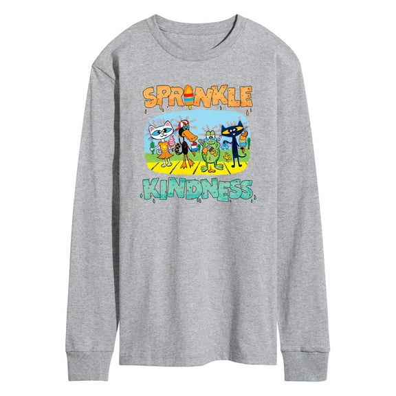 Pete The Cat - Sprinkle Kindness - Men's Long Sleeve Graphic T-Shirt