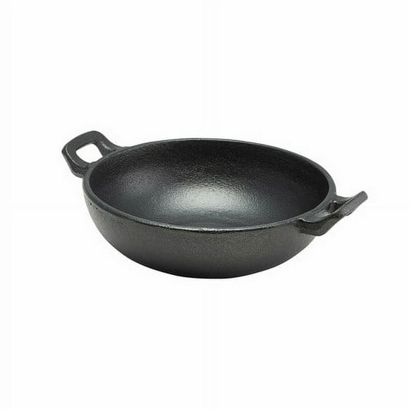 Steelite GWC175 27 oz Cast Iron Wok w/ Handles