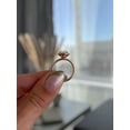 thumbnail image 5 of ESTE ORIGIN 2.50Ct IGI Certified Pear Cut Lab-Grown Diamond Ring, Cathedral Halo & Pavé Band in 10K Rose Gold for Women US 5.5, 5 of 7