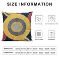 thumbnail image 5 of Qinduosi Embroidery Throw Pillow Covers Home Decor Floor Pillow Cover for Couch Sofa Bed Room Chair % Cushion Cover Pillowcase Yellow Sunflowers Embroidered,  Piece White, 5 of 5