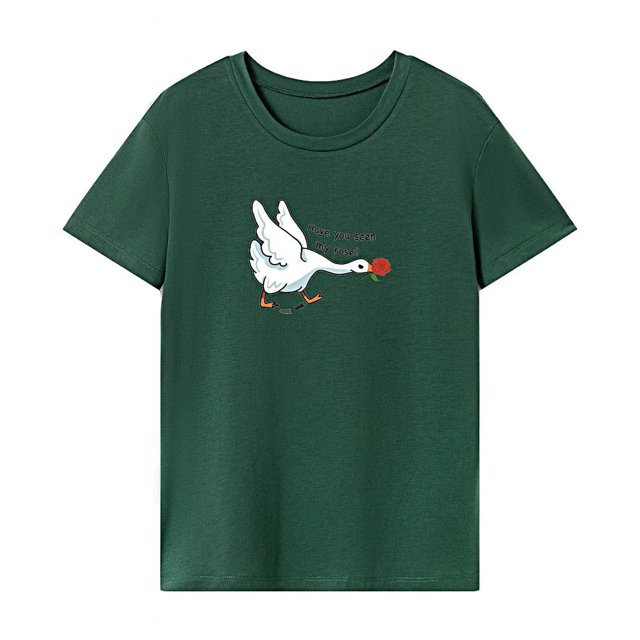 Camiseta de Mujer Summer Souvenir Camiseta clásica de Cuello Redondo para Mujer para Caminar S