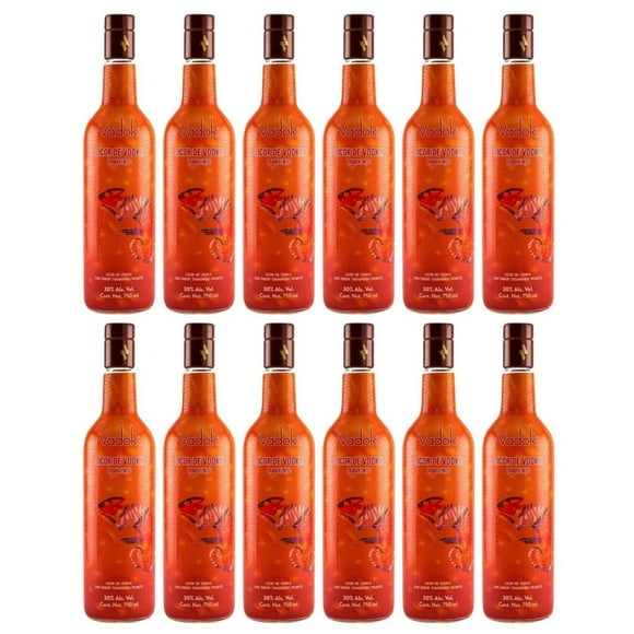 Pack de 12 Licor de Vodka Vadok Tamarindo 750 ml Tamarindo