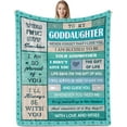 thumbnail image 1 of LHSHID Goddaughter Gifts from Godmother to My Goddaughter Gifts Valentines Day Goddaughter GiftsUnique Goddaughter Birthday Gifts Ideas Blanket 40"x50", 1 of 7