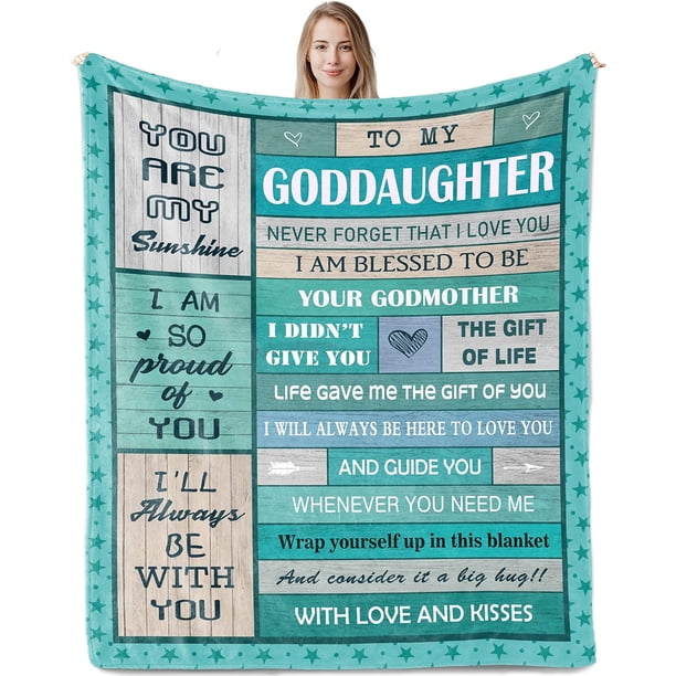 LHSHID Goddaughter Gifts from Godmother to My Goddaughter Gifts Valentines Day Goddaughter GiftsUnique Goddaughter Birthday Gifts Ideas Blanket 30"x40"