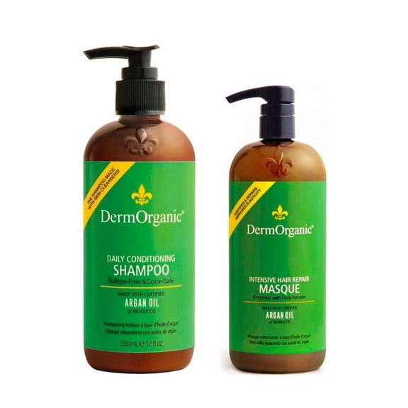 DermOrganic Daily Duo Shampoo 12 oz. & Hair Masque 8.5 oz.