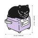 thumbnail image 2 of Cute Pins Mochila Alfileres Aleación Esmalte Broche Gato Divertido Broche Cowboy Insignia Pin para Bookbags Ropa Chaquetas y Sombreros Decoración, 2 of 3
